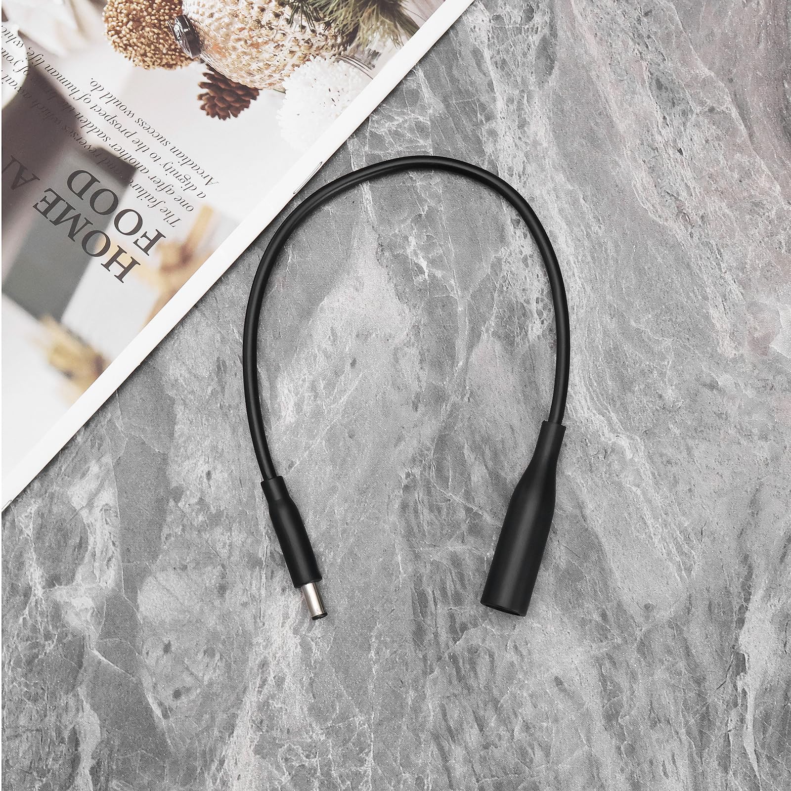 Create idea Kabel konwertera zasilania laptopa 7,4 mm żeński na 4,5 mm męski kabel konwertera zasilania DC kompatybilny z Dell Inspiron Latitude Studio XPS Vostro, 30 cm