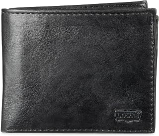 Levi's Men's RFID Blocking Slim Bifold Wallet - Extra Capacity, 9+ Card Slots, ID Window