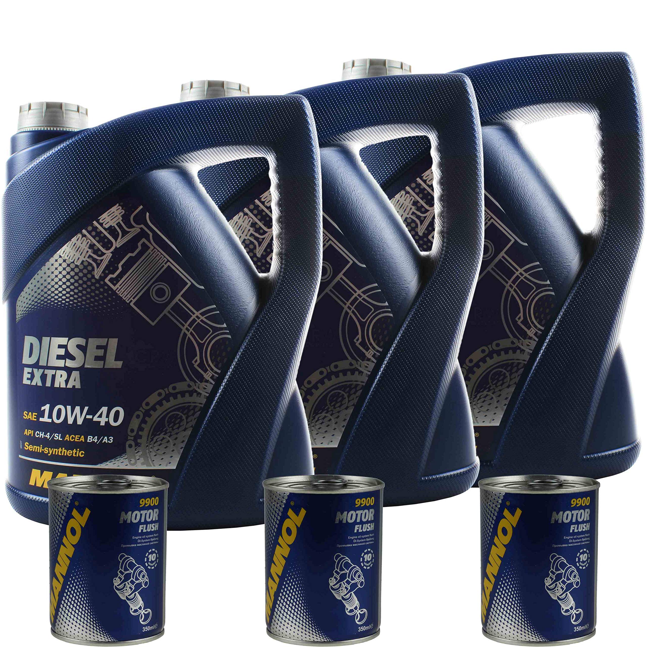 Olio motore MANNOL SAE 10W-40 DIESEL EXTRA 3 x motore