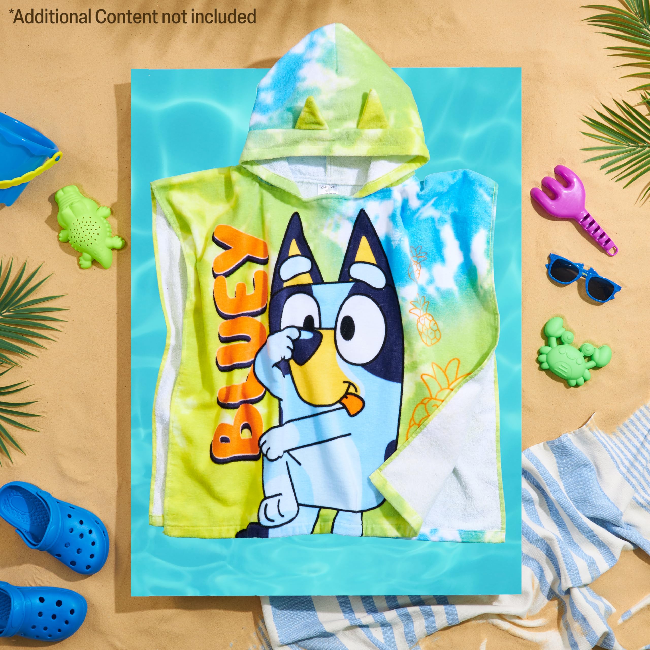 Bluey Serviette Pour Garçons Ou Filles | Poncho à Capuche Pour Enfants | Serviettes De Piscine Et De Plage
