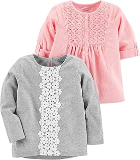 Simple Joys by Carter's Baby and Toddler Girls' Multi-Pack Long Sleeve Tops