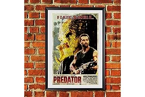Predator Arnold Schwarzenegger Inspired Original Art Print 11x17