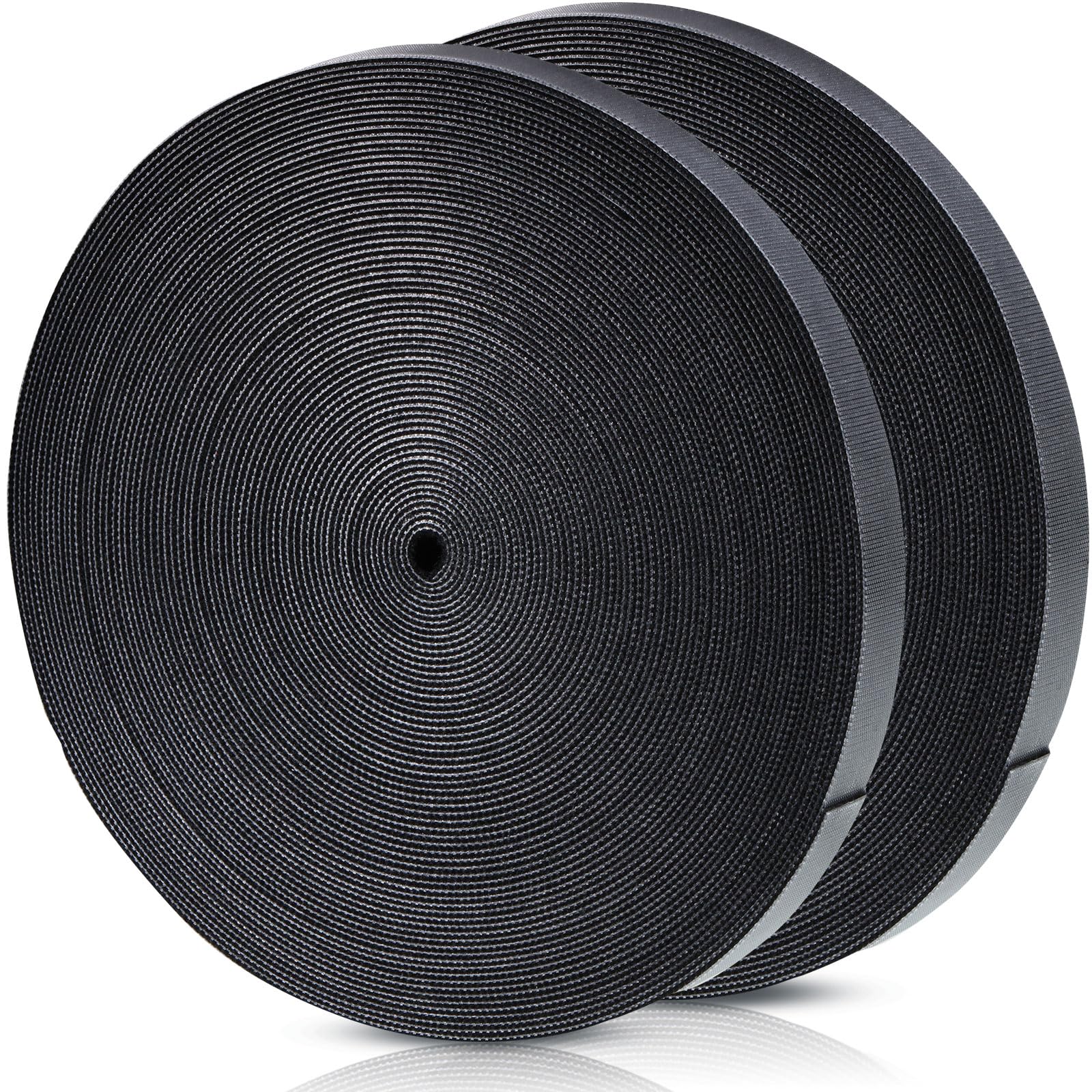 WILLBOND 3/4 in x 90 ft Heavy Duty Hook and Loop Straps, 2 Roll