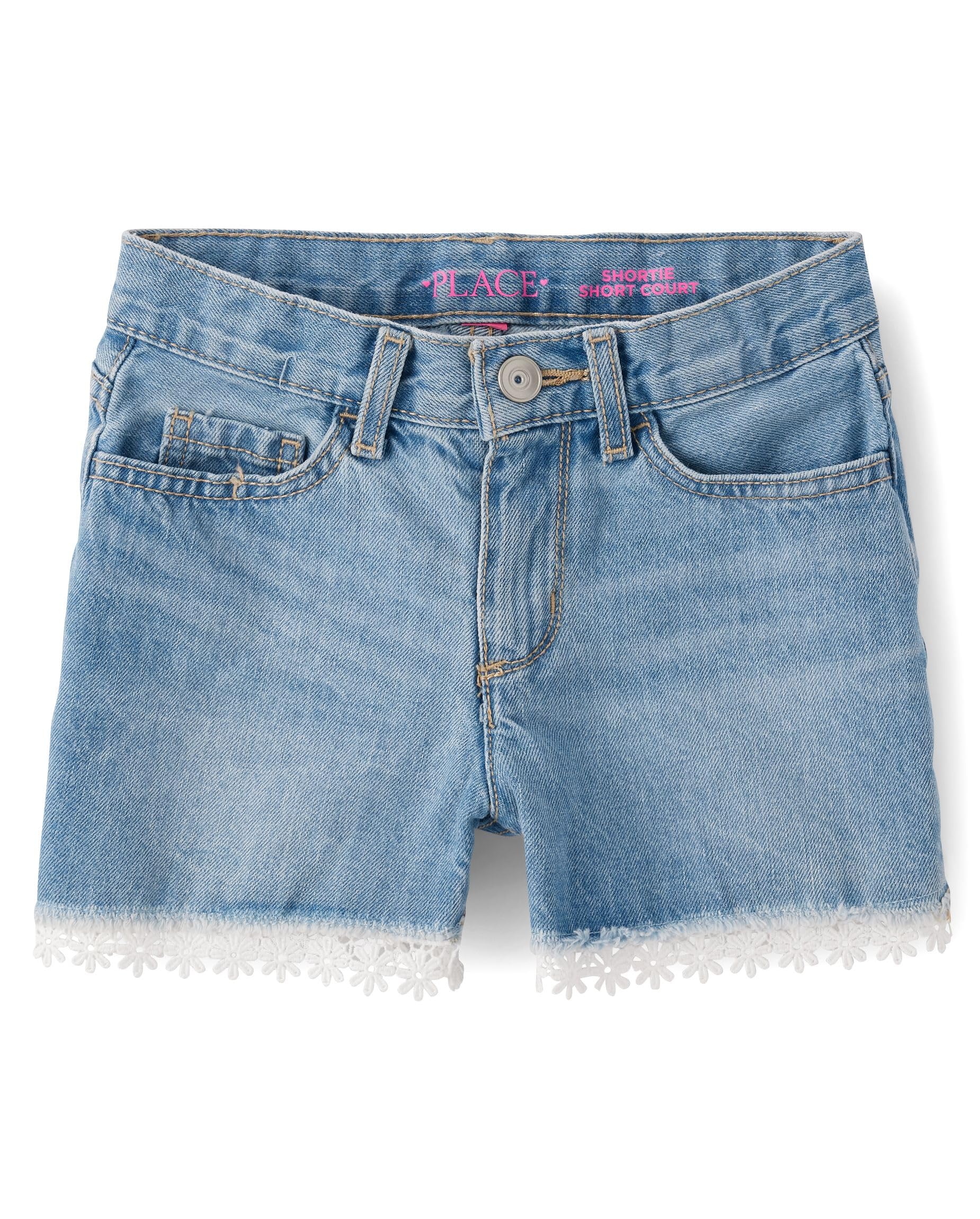 The Children's Place Girls Denim Shortie Shorts