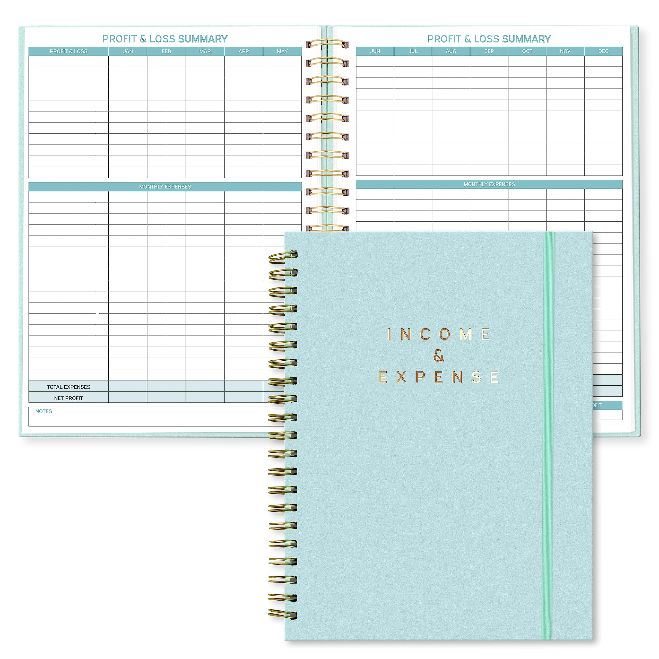 S&O Income and Expense Tracker Notebook for Better Money Management - Bookkeeping Record Book - Income and Expense Log Book Small Business - Ledger Books for Bookkeeping - 104 Pages, 8.4” x 11.2”