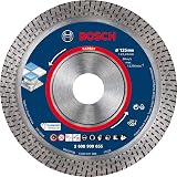 Bosch 1x Expert HardCeramic Diamanttrennscheiben (für Harte Fliesen, Harter Stein, Ø 125 mm, Professional Zubehör Kleiner Winkelschleifer) - 1