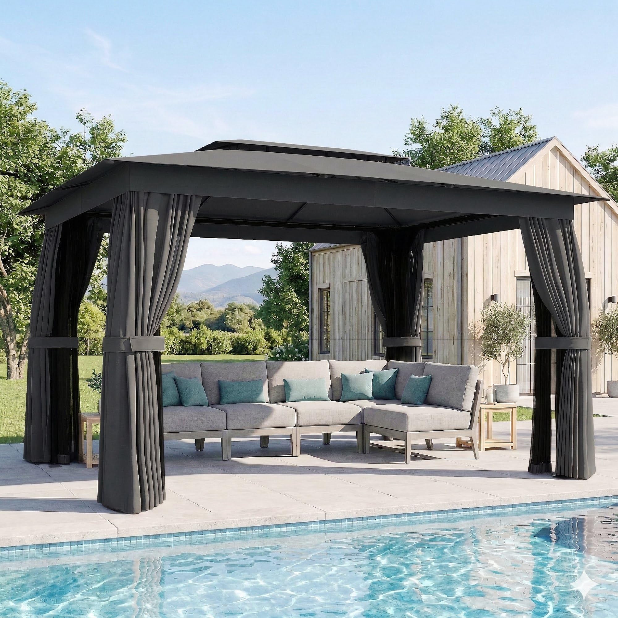 Outsunny 10' x 12' Patio Gazebo