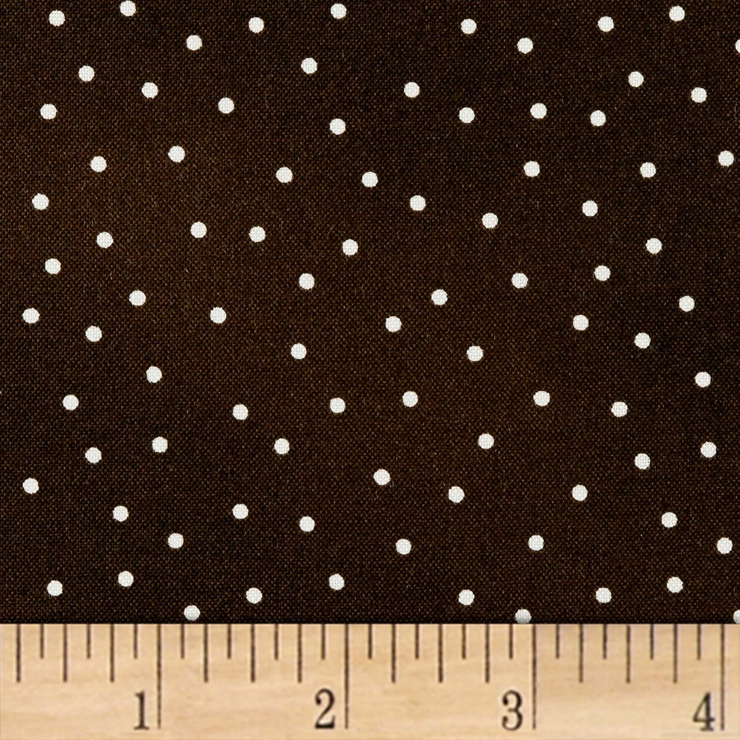Maywood Studio Beautiful Basics Scattered Dot Espresso, Quilting Fabric by the Yard