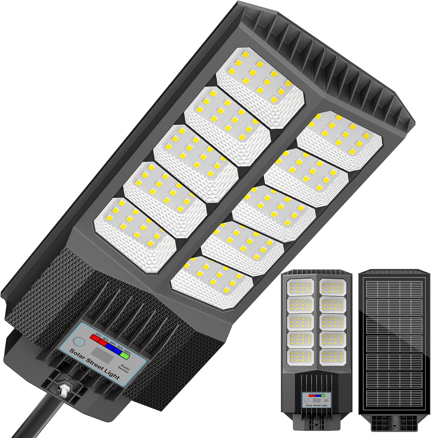 Jadisi 9500W Solar Street Light Outdoor Waterproof IP67 240000 Lumens, Solar Parking Lot Lights Dusk to Dawn Metion Sensor Solar Power Street Light Outside 4-Pack Jadisi 9500W Solar Street Light Outdoor Waterproof IP67 240000 Lumens, Solar Parking Lot Lights Dusk to Dawn Metion Sensor Solar Power Street Light Outside 4-Pack