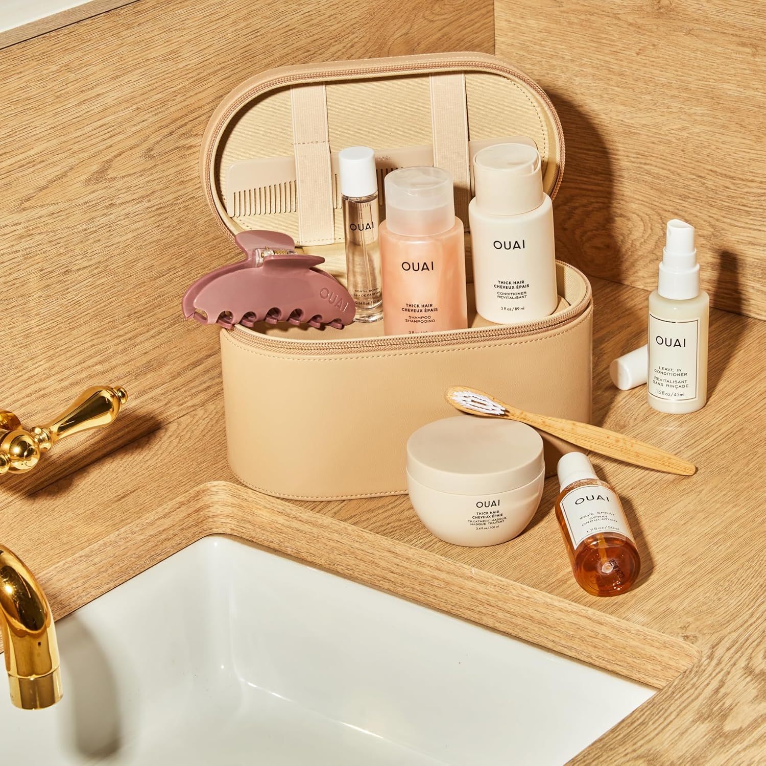 OUAI Fine Shampoo Travel Size - Volumizing Shampoo with Strengthening Keratin, Biotin & Chia Seed Oil for Fine Hair - For Clean, Weightless Body - Paraben, Phthalate & Sulfate Free Hair Care (3 Fl Oz) - Image 6