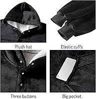 Vista 2 de Degrees of Comfort Hoodie Wearable Blanket Grey / Adult