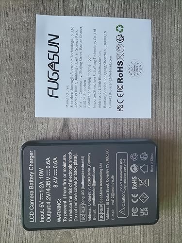 Miniatura 9 de 2 baterías LP-E12 LPE12 de 1250 mAh con cargador de batería dual para EOS M10, EOS M50, EOS M50 Mark II, EOS M100, EOS M200, EOS M, EOS M2, Kiss M,