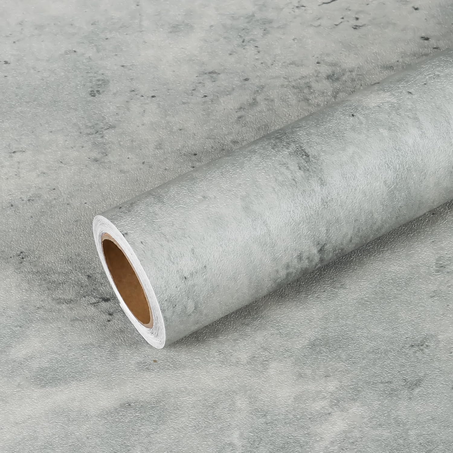 VEELIKE Concrete Wallpaper Peel and Stick Distressed Concrete Countertop Contact Paper Waterproof Self Adhesive Thick Cement Wallpaper Murals Removable for Bathroom Bedroom Backdrop 15.7''x354''