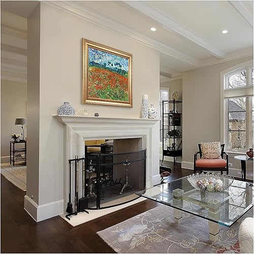 Miniatura 1214 de A&T ARTWORK The Starry Night de Vincent Van Gogh. Tamaño del marco: 36 x 30 pulgadas, tamaño de la imagen: 30 x 24 pulgadas, reproducciones clásicas