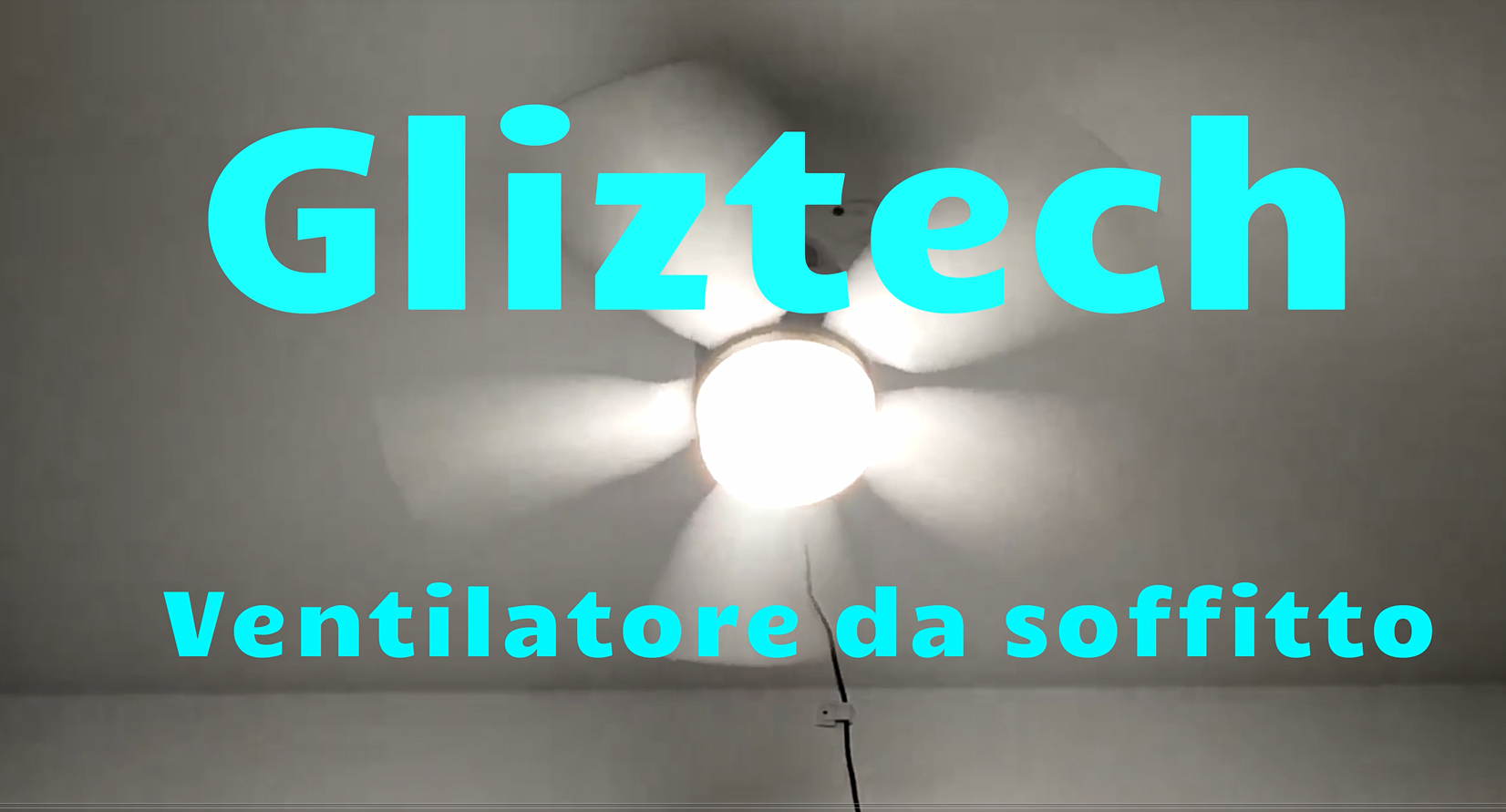 Ventilatore Da Soffitto Esterno Con Batteria E Luce - 50cm, Telecomando, Gancio | Per Campeggio, Terrazzo, Tenda