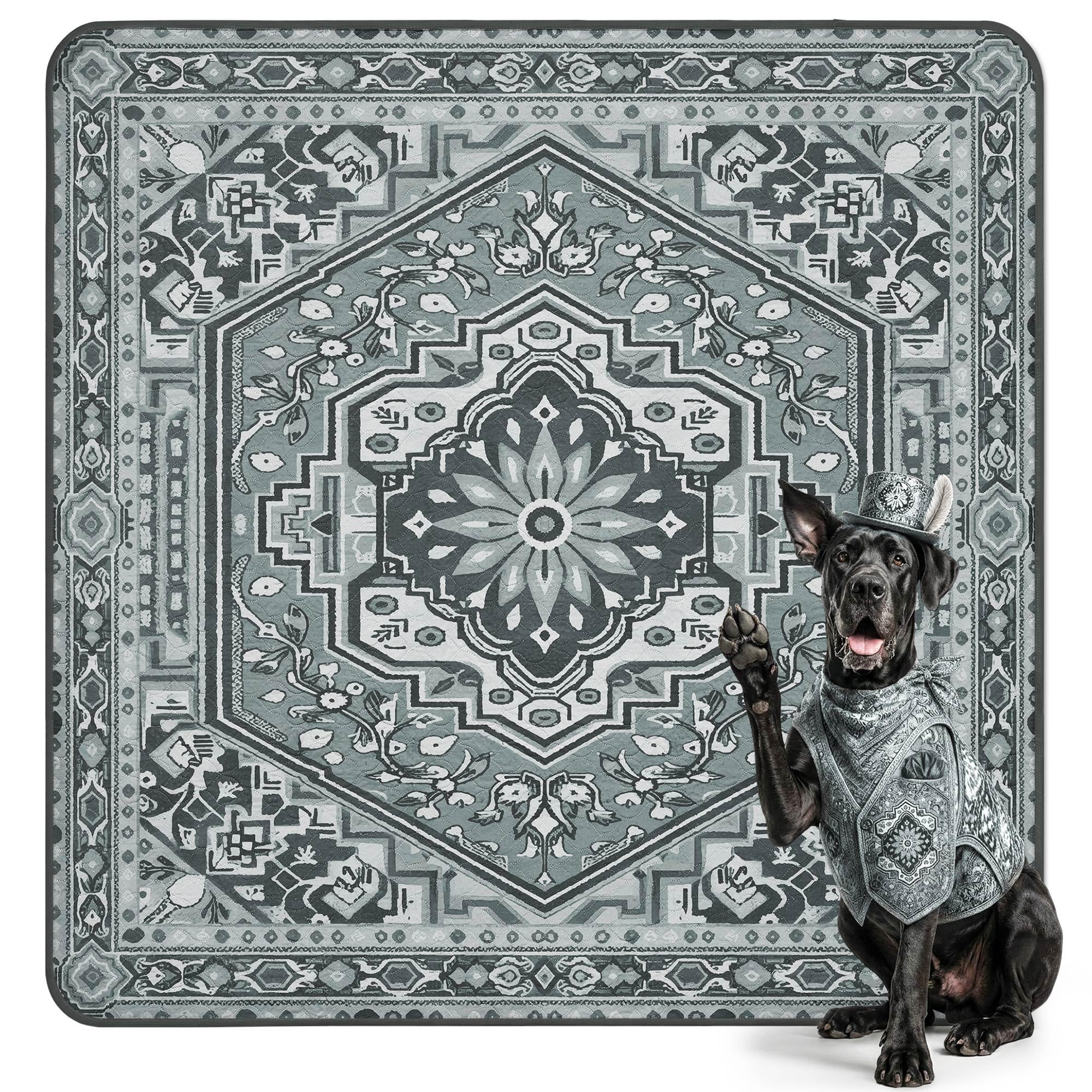FXW Washable Pee Pads for Dogs, Super Absorbent, 71" Square, 1 Pack
