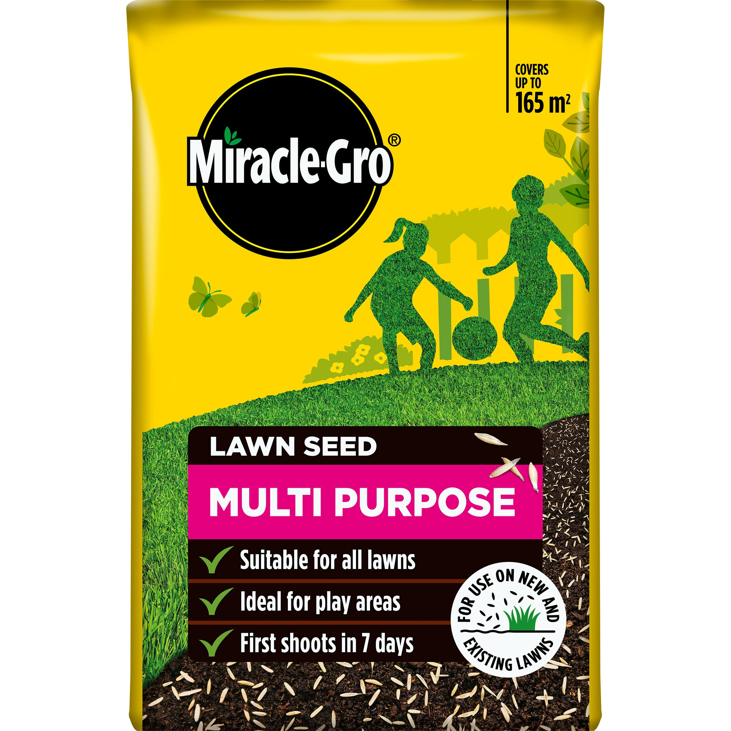 Miracle-Gro Multi Purpose Lawn Seed, Child & Pet Friendly, Coverage 33m2, 1kg Box — view 7