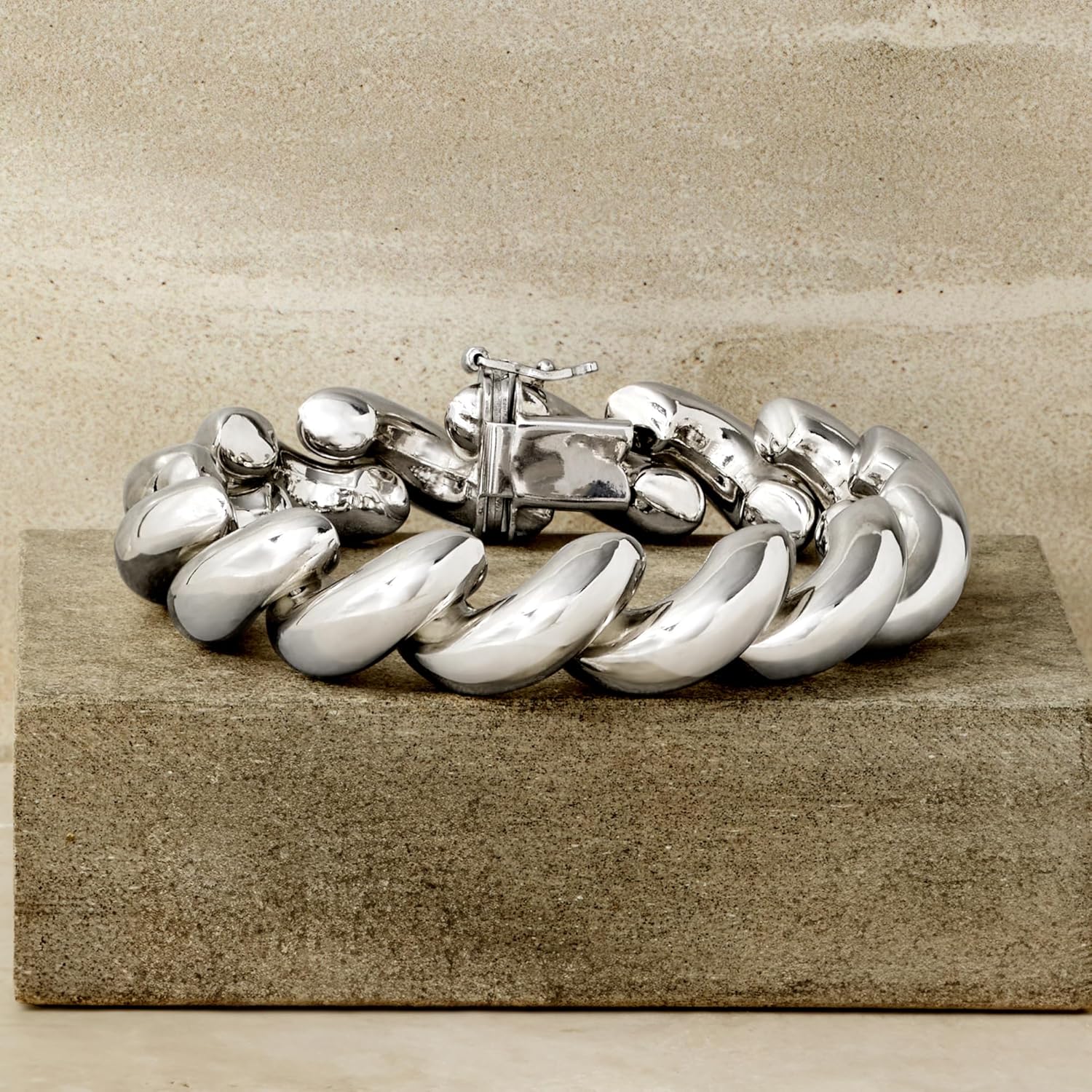 Ross-Simons Italian Sterling Silver Large San Marco Bracelet