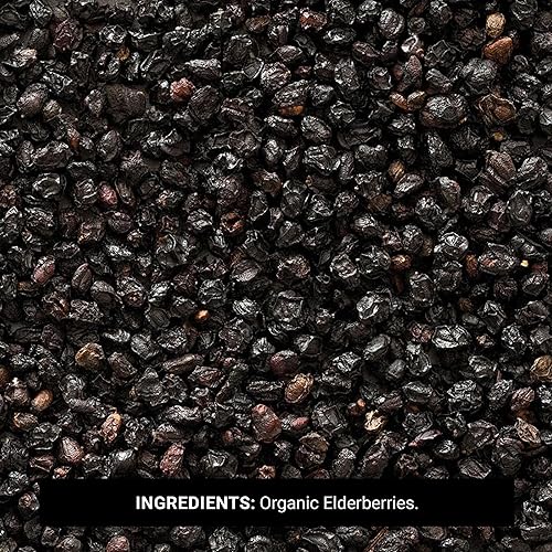 Miniatura 3 de Frontier Co-op Organic Dried Elderberries, 1lb Bulk Bag, European Whole | Kosher and Non-GMO Organic Elderberry Berries Dried, for Tea, Immune