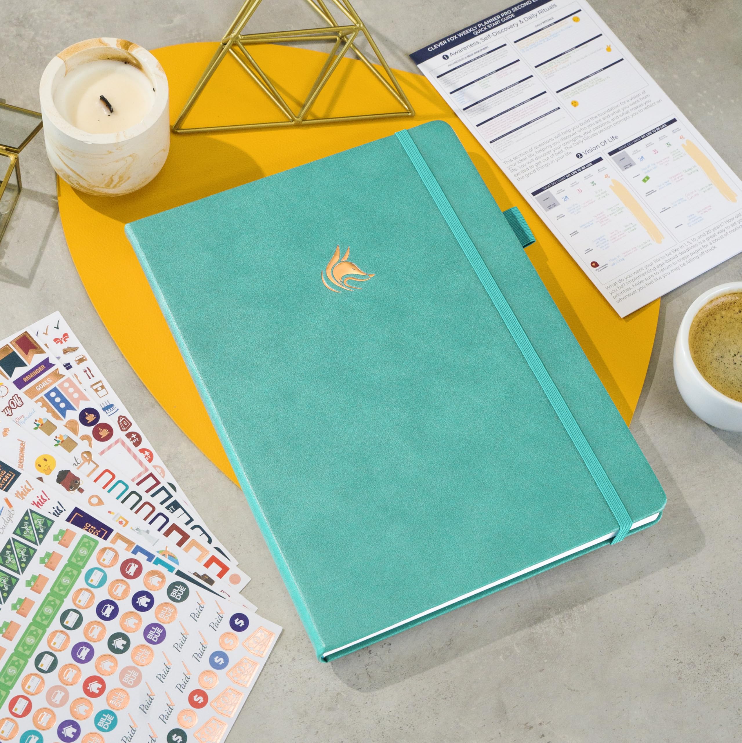 Clever Fox Planner PRO - Weekly & Monthly Life Planner To Increase Productivity Time Management And Hit Your Goals