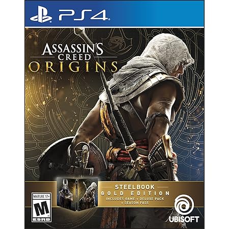 Amazon Com Assassin S Creed Origins Steelbook Gold Edition Playstation 4 Video Games