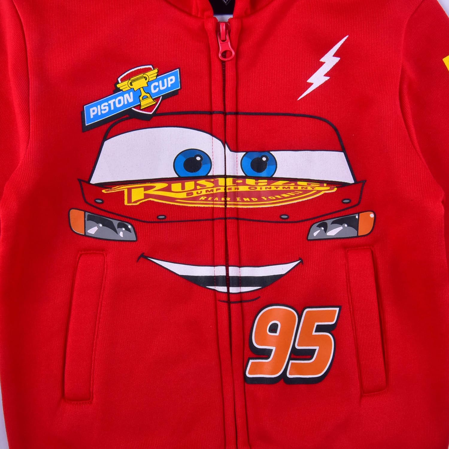 Lightning mcqueen zip up hoodie Clearance