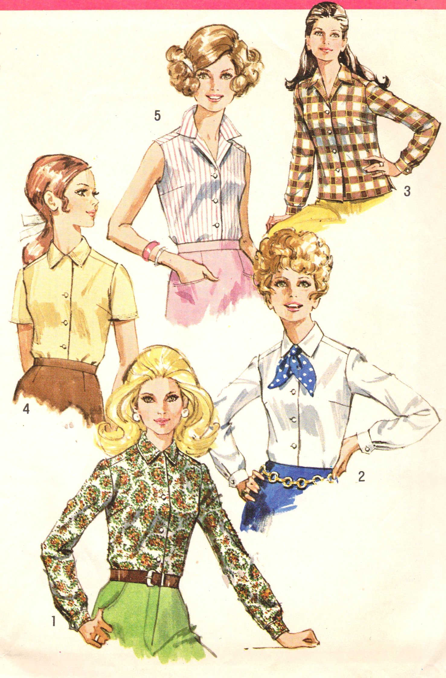 blusas de los años 60