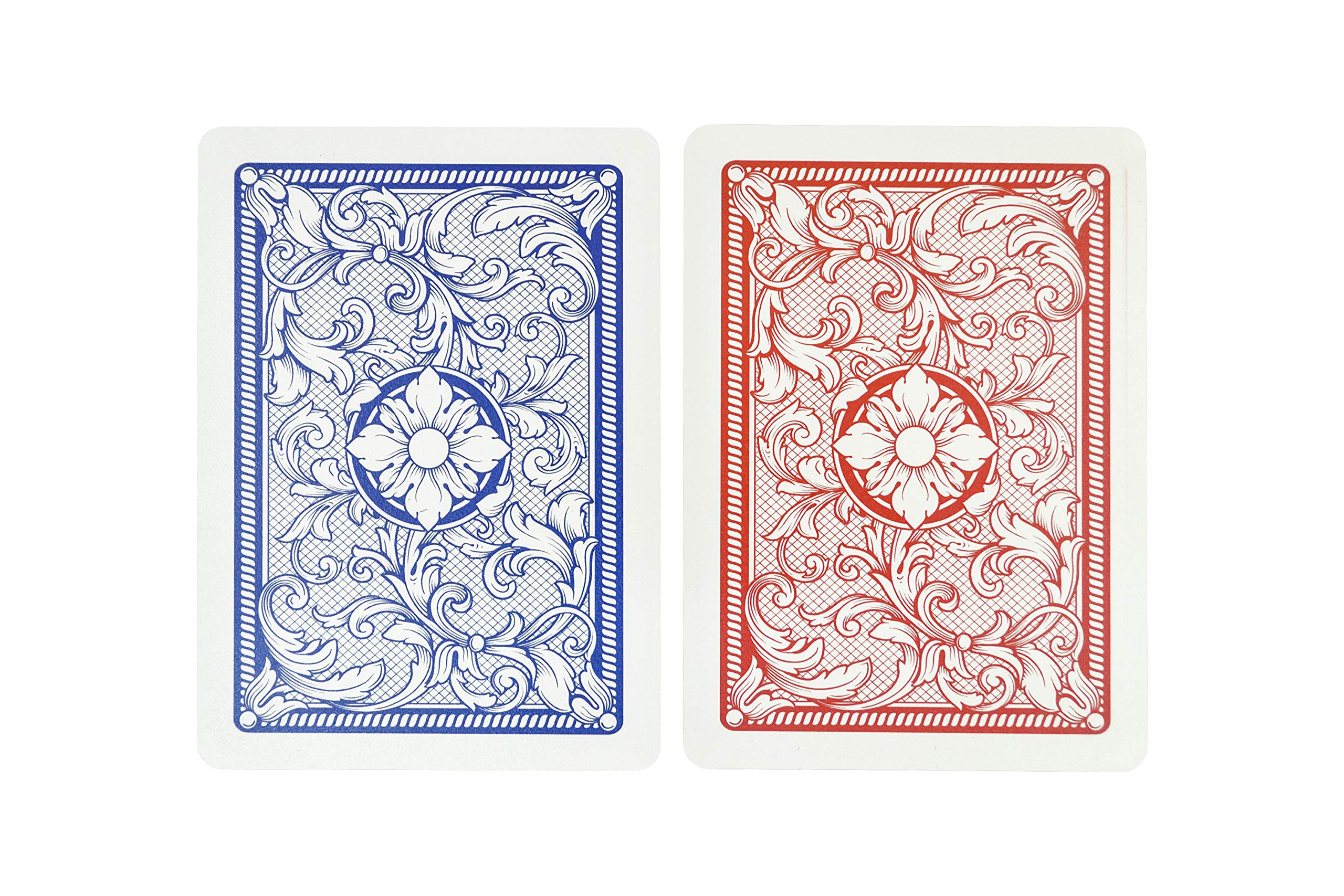 Copag Legacy Design Jeu de cartes 100 % plastique, taille Jumbo Index Rouge/bleu
