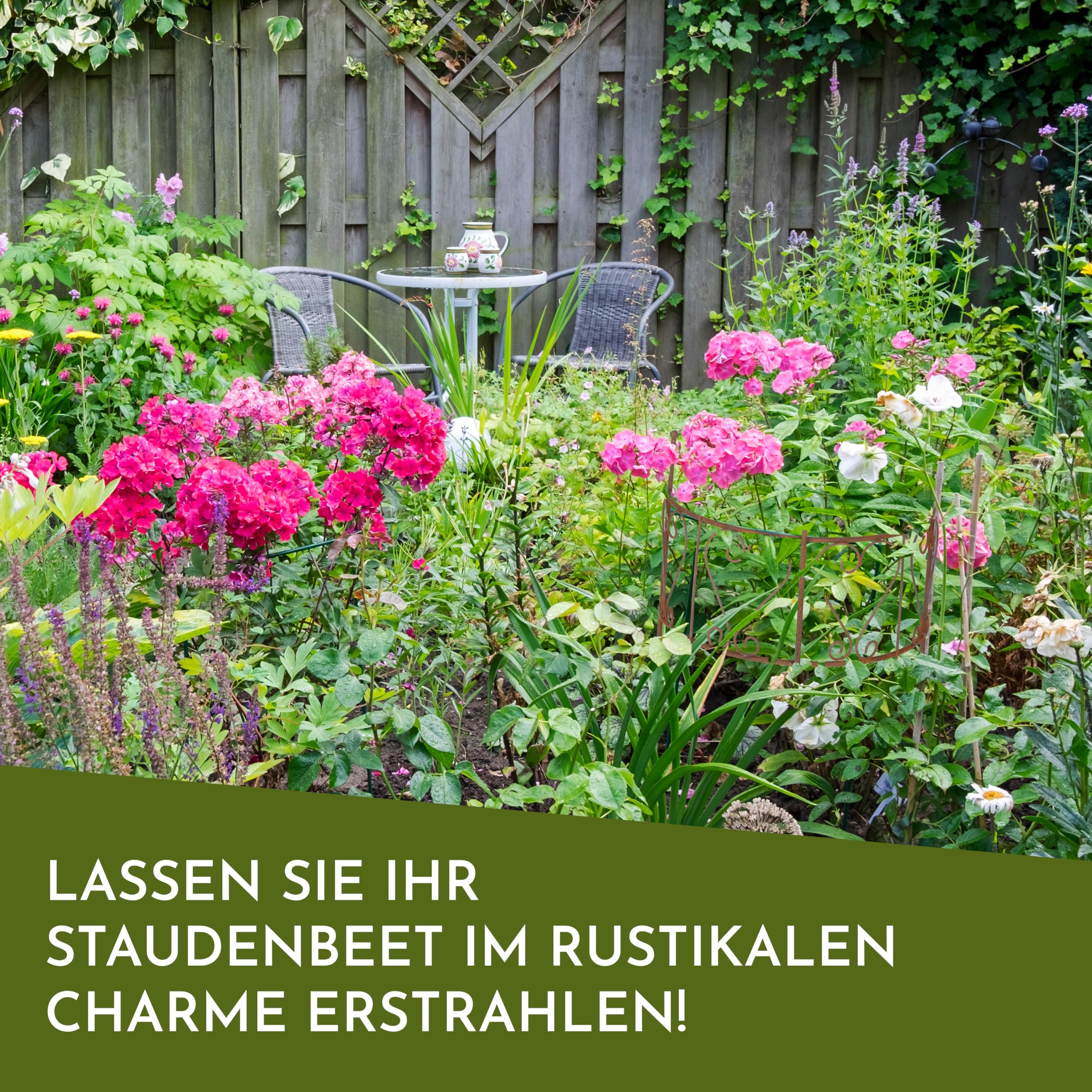 Nordstern® Staudenhalter Pflanzenstütze Rost 2er Pack - 30 x 41 cm