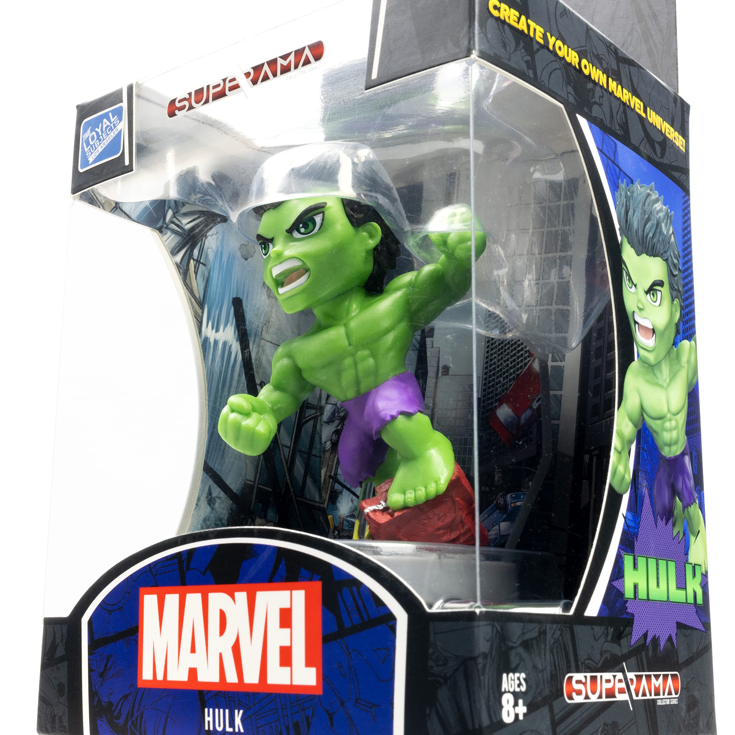 Amazon.com: The Loyal Subjects Marvel Superama Hulk with Scenic