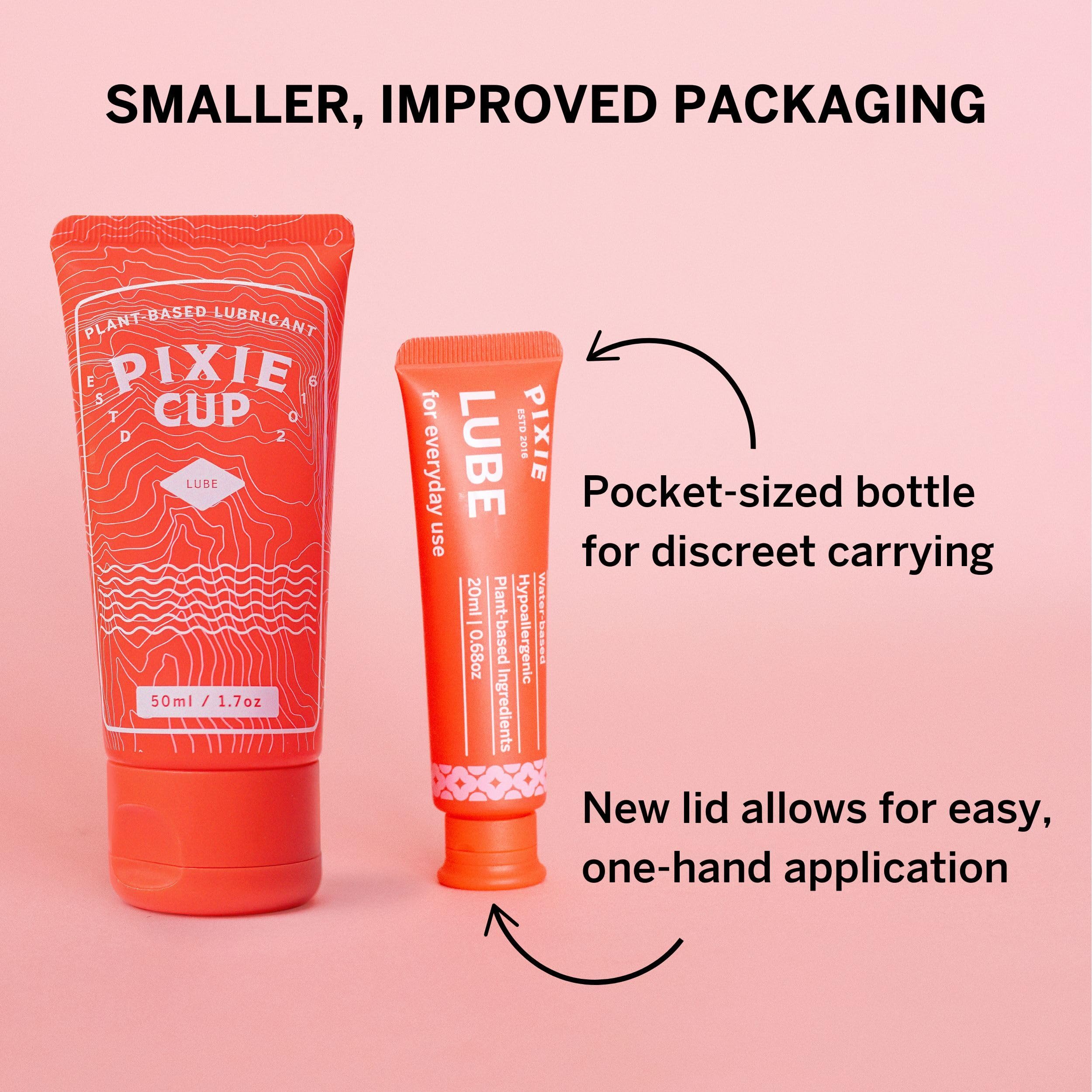 Amazon.com: Pixie Menstrual Cup Lube for Feminine Care - Make it Easy to  Insert Your Period Cups - All Natural Water Based Lubricant
