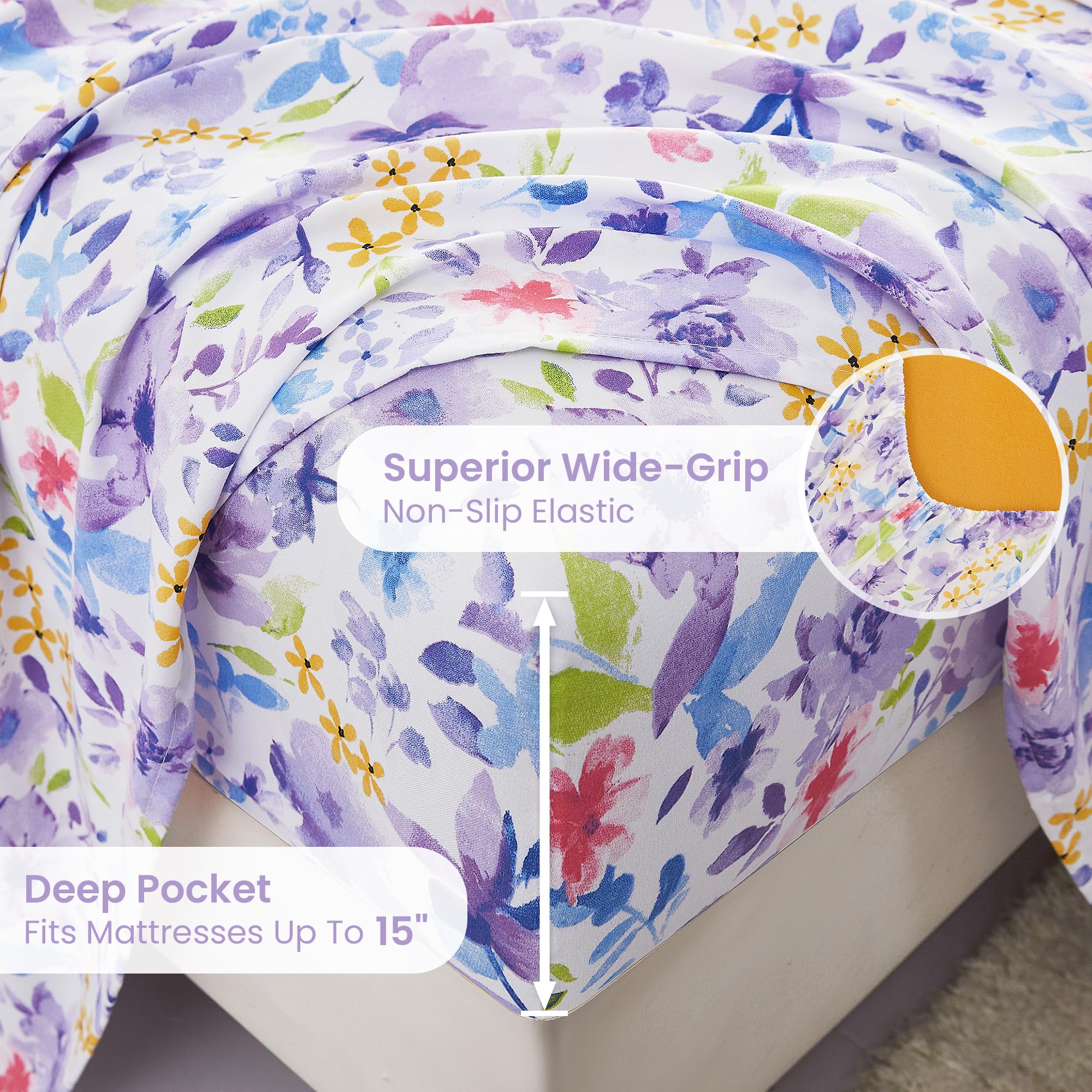 En Gros Taie d'Oreiller 100% Microfibre Drap Housse Imprimé Profond de 16 Pouces En Gros Taie d'Oreiller 100% Microfibre Drap Housse Imprimé Profond de 16 Pouces