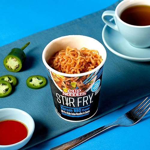 Miniatura 27 de Nissin Cup Noodles Taza de arroz salteado con fideos, sabor a curry tailandés amarillo, 2.61 onzas, paquete de 6