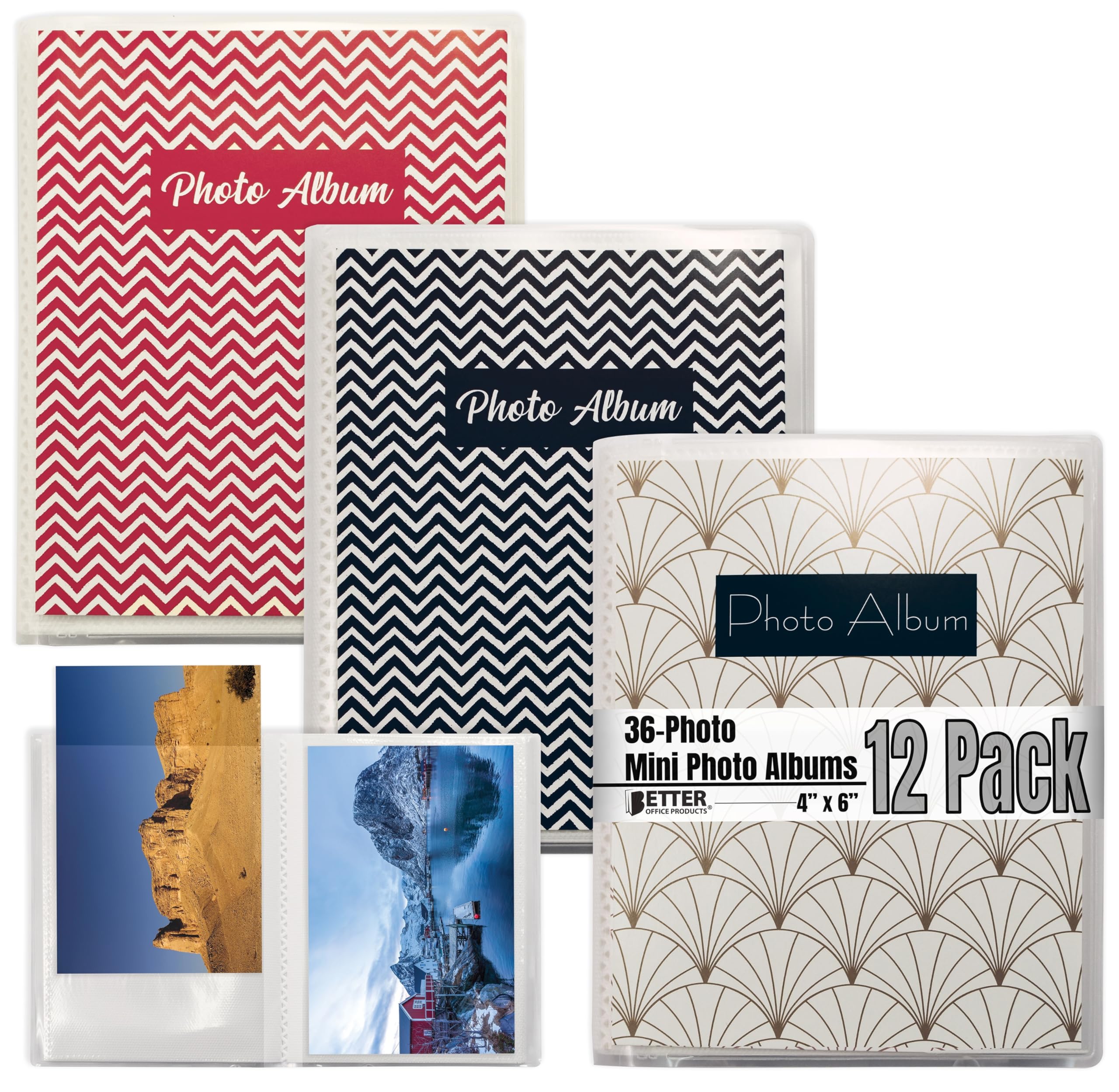 Amazon.com: Better Office Products 48 Photo Mini Photo Album, 4 x