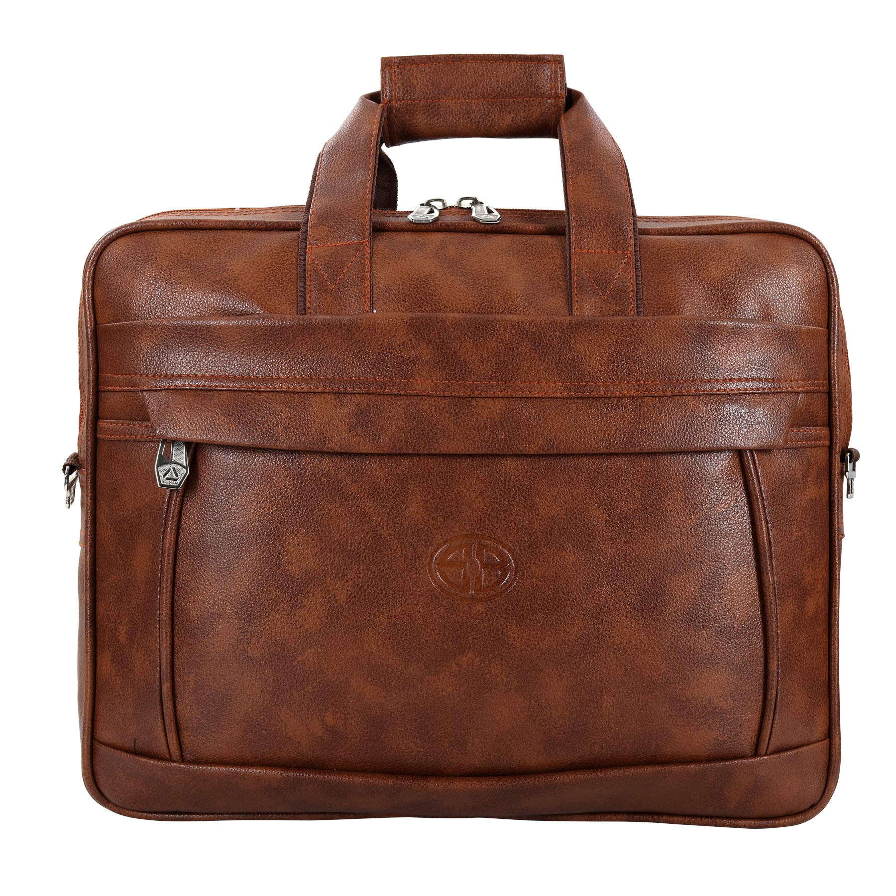 S B PU Leather Lightweight Adjustable Messenger Laptop Bag Upto 16 inch for Office use/College(25 litres)(Brown) (B07SGDNQNV) Amazon Price History, Amazon Price Tracker