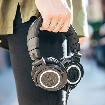 Renewed) Audio Technica ATH-M50x Over-Ear Professional