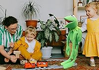 Vista 2 de Kermit Frogs - Marioneta de mano, peluche de rana, The Muppets Show, muñeca de marioneta de rana suave adecuada para juegos de rol, verde, 24
