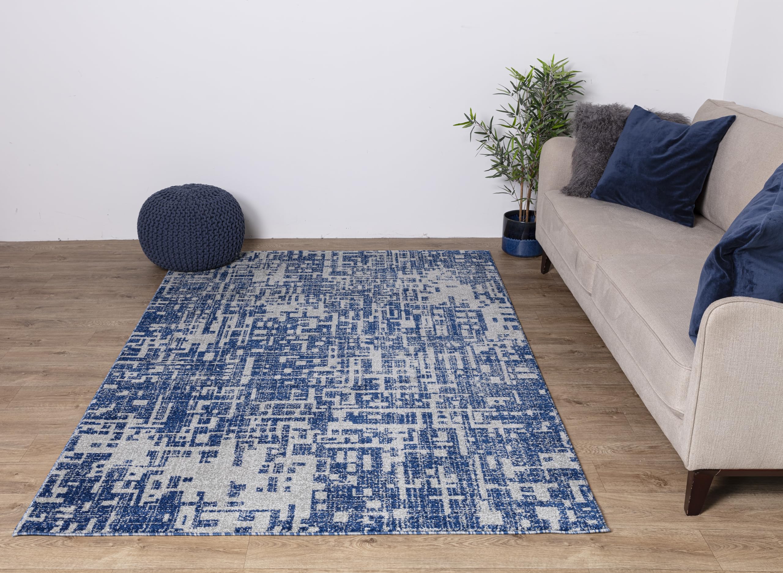 Asiatic Azul Alfombra, 160 X 230 Cm