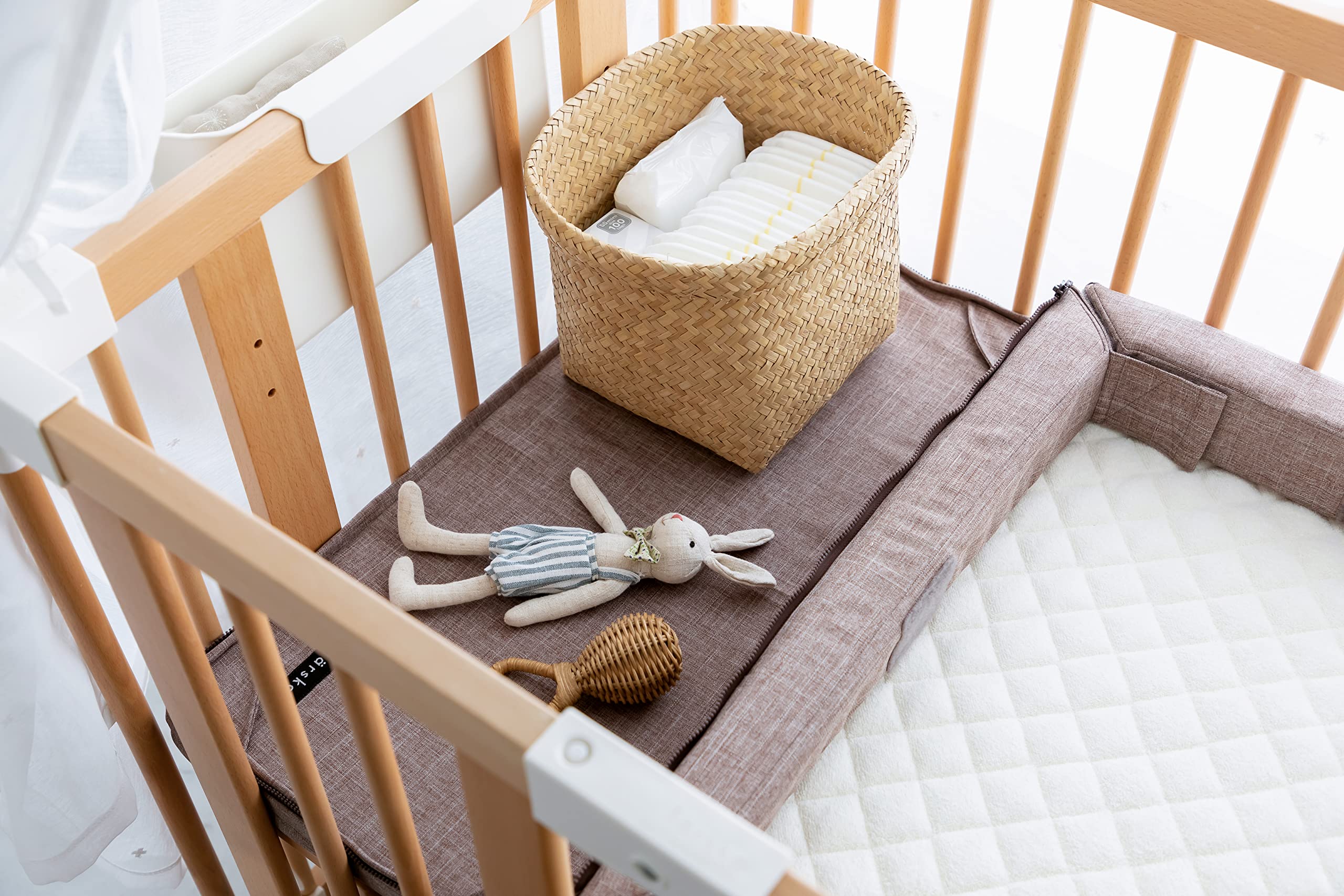 中古】farska ベッドサイドベッド03 ベビーベッド ナチュラル farska