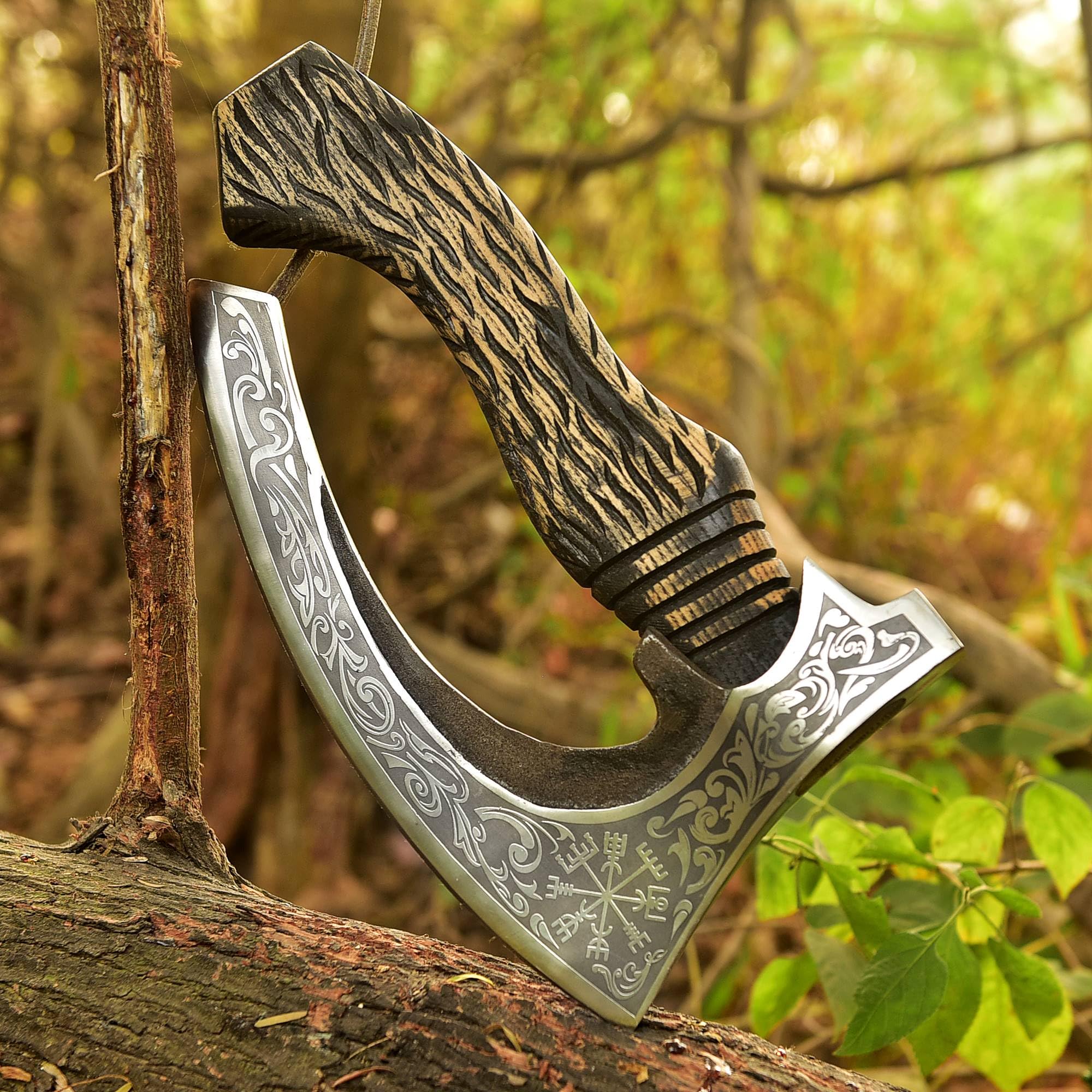 Amazon.com: Viking Pizza Cutter Hand Forged Hatchet Mini Axe