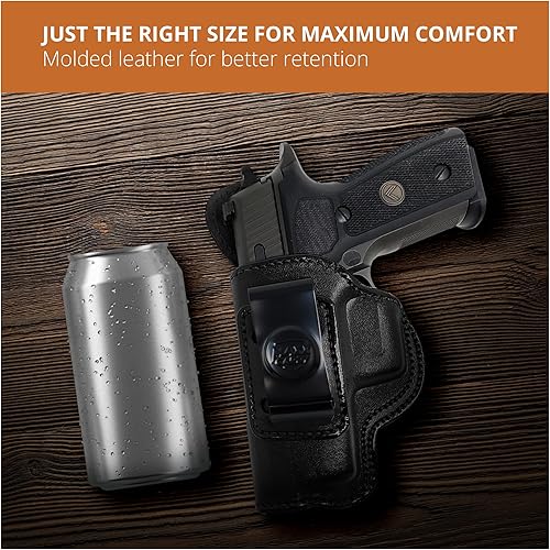 Miniatura 4 de Funda de cuero para el interior de la cintura, Maxx Carry by PH  Fundas ocultas IWB  Funda de cuero para pistola Sig Sauer P229  Funda de transporte