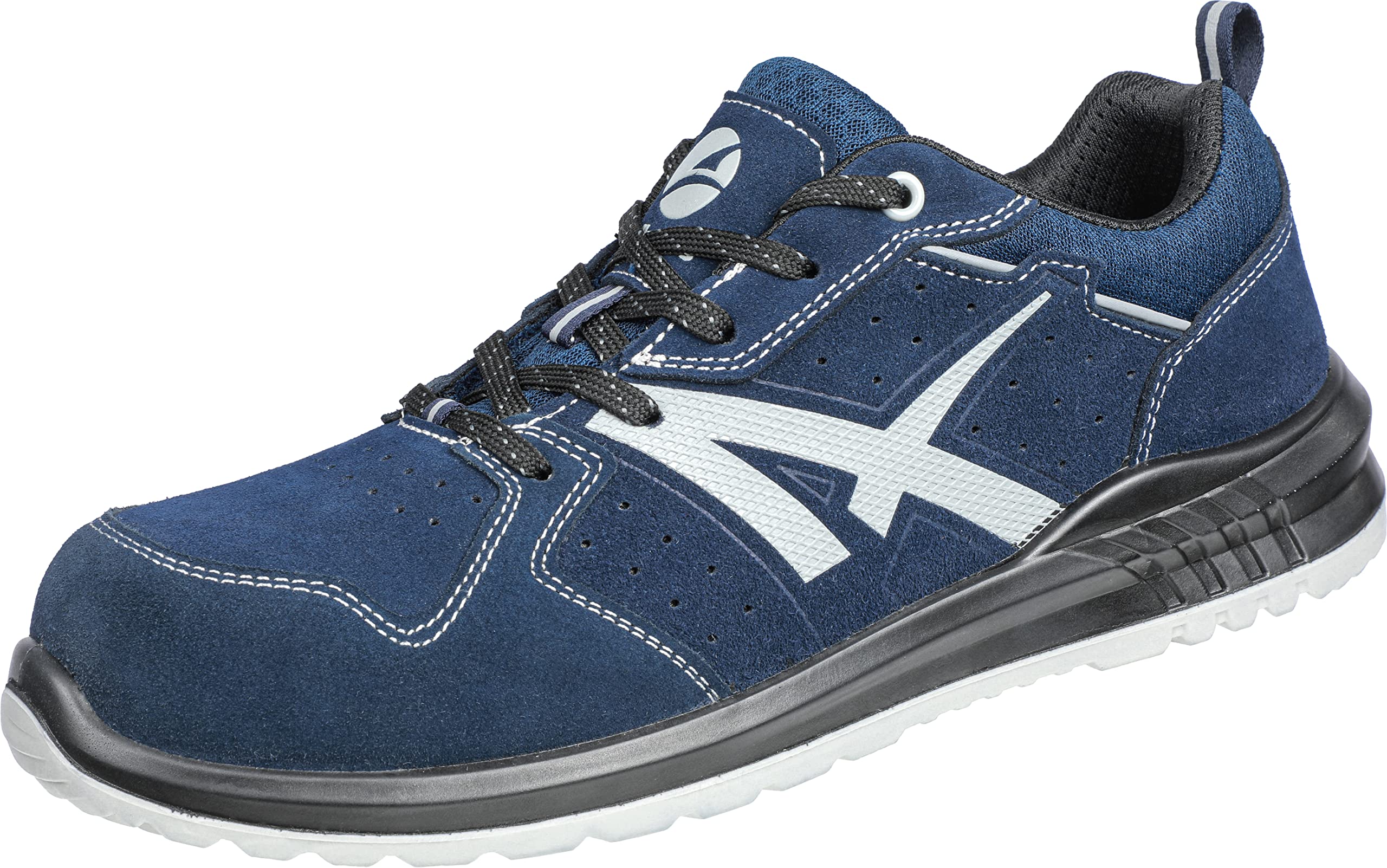 ALBATROS Twister DY Navy Low Zapatos de Seguridad S1P ESD SRC Tapa de Fibra de Vidrio Antideslizante sin Metal Unisex