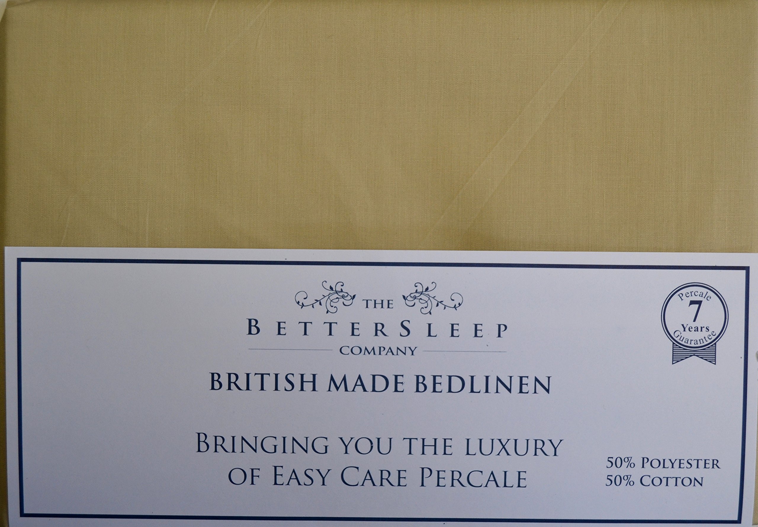 The Bettersleep Company Latte Extra Long Fitted Sheet 3'0"X6'6" Electric Adjustable Bed, Ikea 200Tc Cotton Blend Percale Fully Elasticated (Latte)