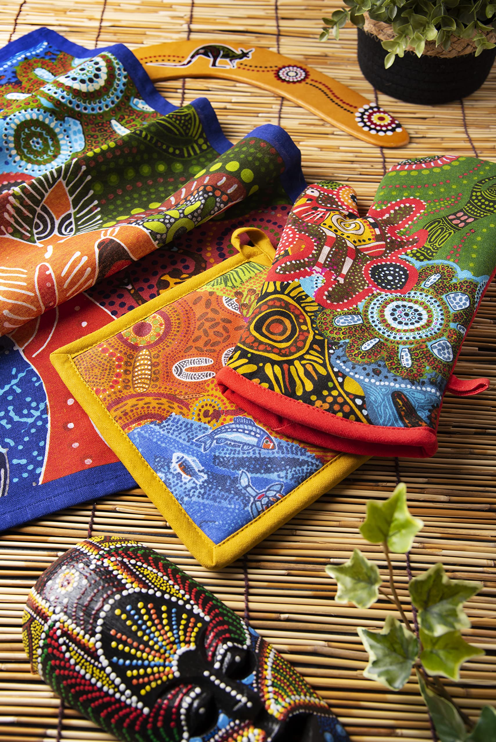 Excelsa Aboriginal Pżywica kuchenna, Cm. 20 x 20, podszewka 100% bawełna, wyściółka poliestrowa