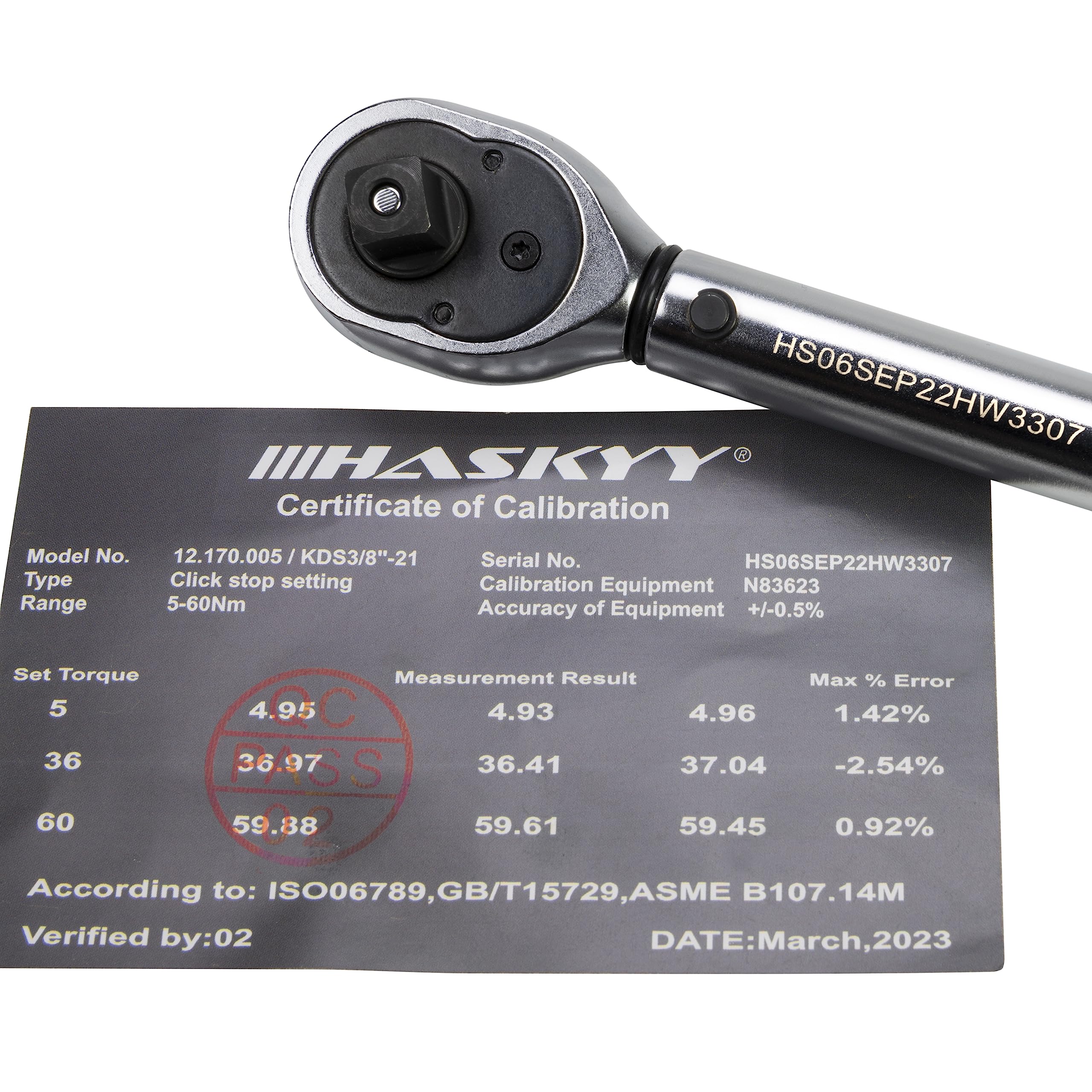 HASKYY Set di chiavi dinamometriche da 3/8", 5-60 Nm, per moto, chopper, moto personalizzate, con molti accessori come barra di estensione, punte, dadi a bussola, adattatore
