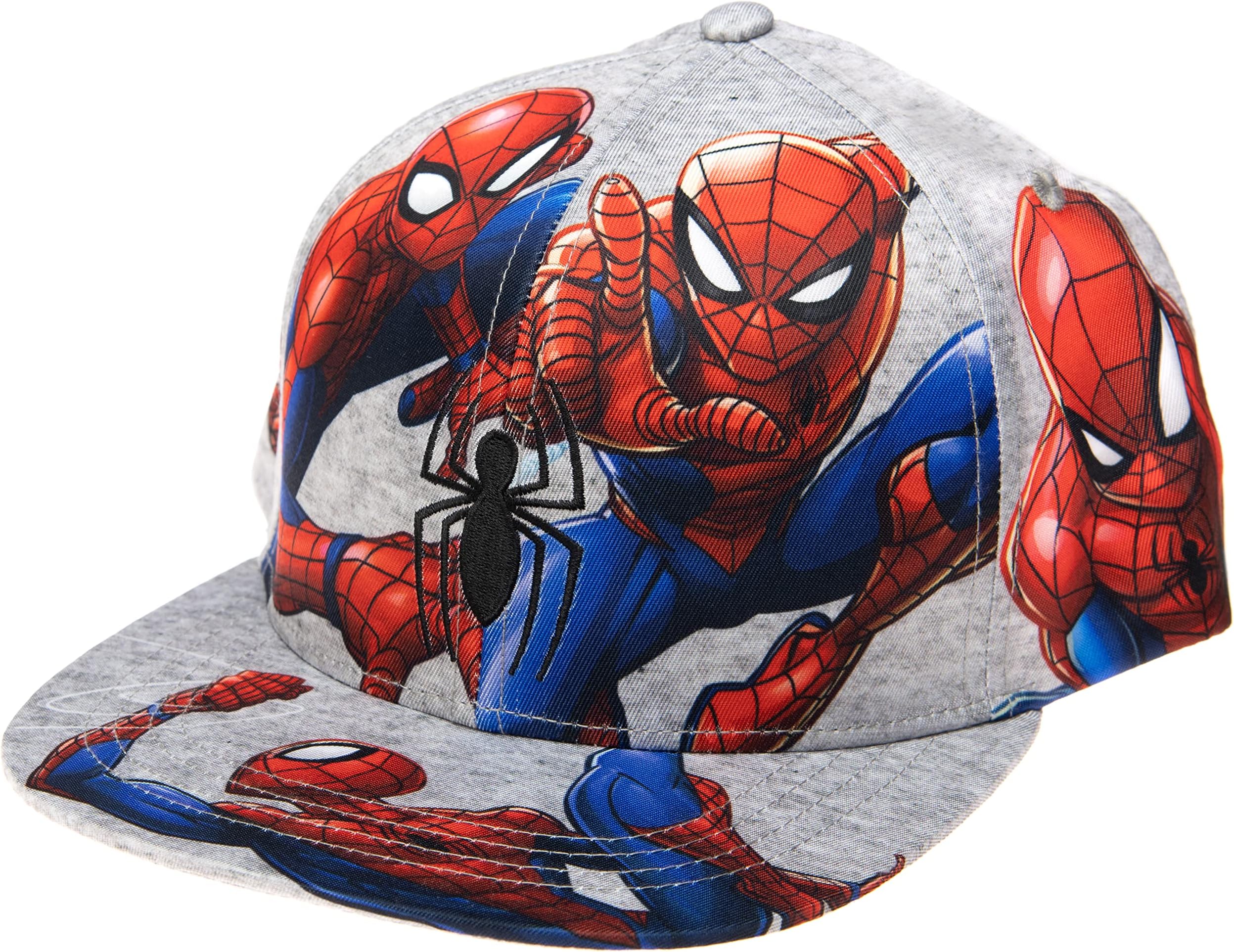 Marvel Comics Herren Spiderman-Kostm, bestickt/bedruckt, Snapback, flache Krempe, Baseballkappe