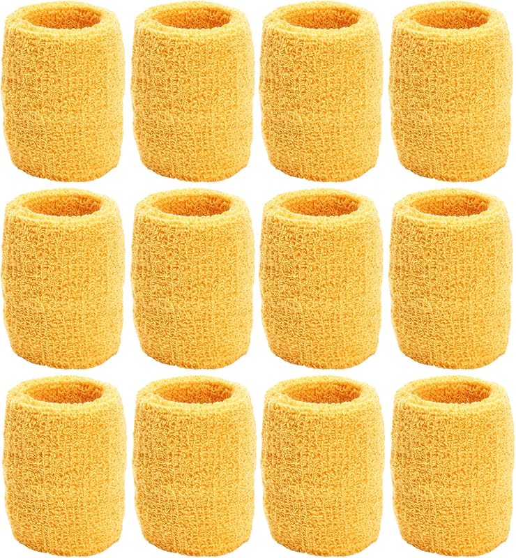 Unique Sports Wristbands / Sweatbands Pack of 12 (6 pair)
