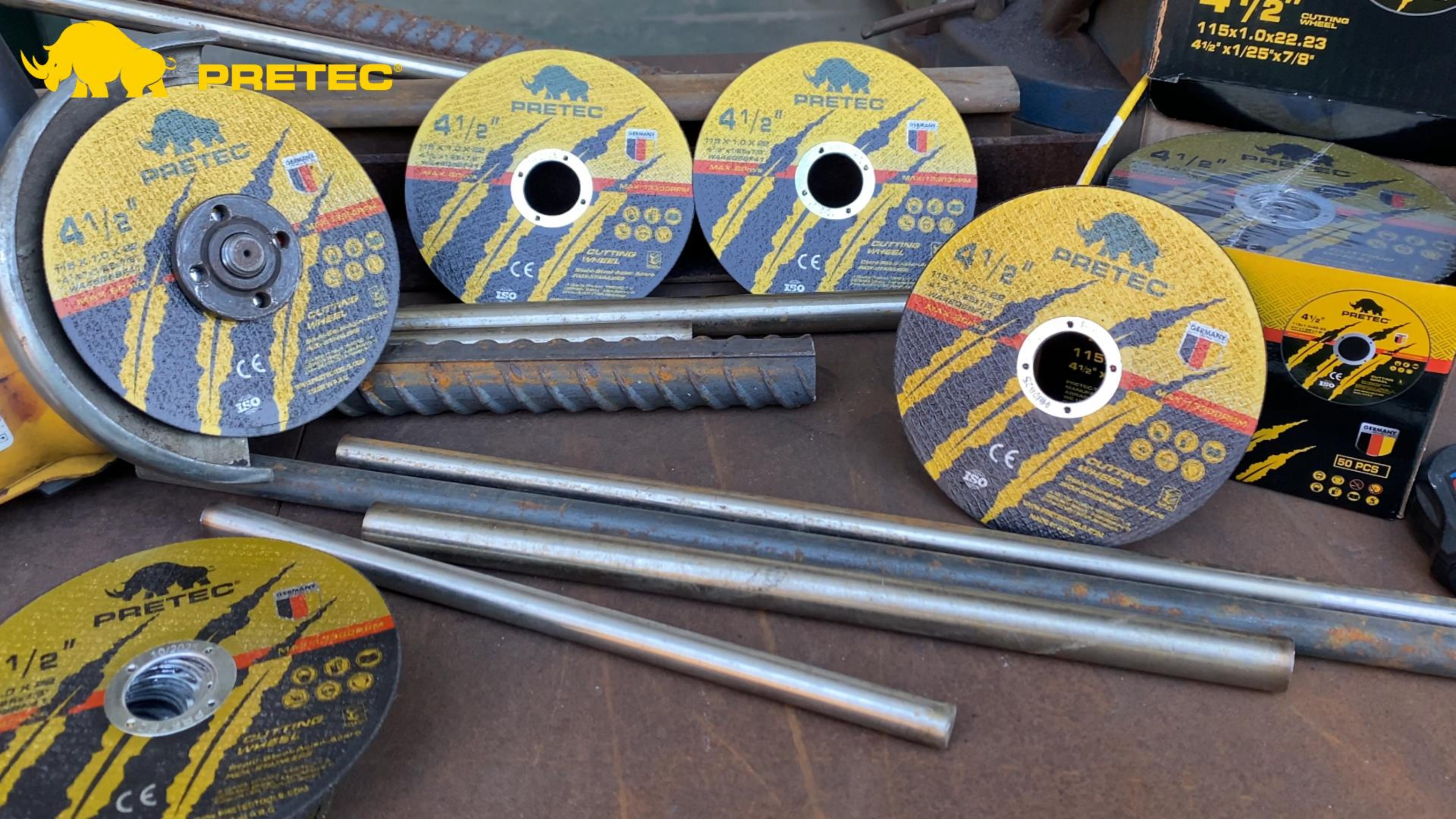 Image of 55 Pack Cut Off Wheels 4-1 /2 inch, Metal Cutting Wheel for Angle Grinder | Angle Grinder Cutting Disc For Metal and Stainless Steel,7 /8 inch Arbor, 0.045 inch Thin, Aluminum Oxide, Aggressive Cutting Wheel