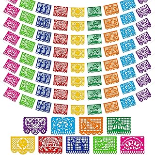 DomeStar 8 Packs Mexican Party Decorations 144 Ft Colorful Papel Picado ...