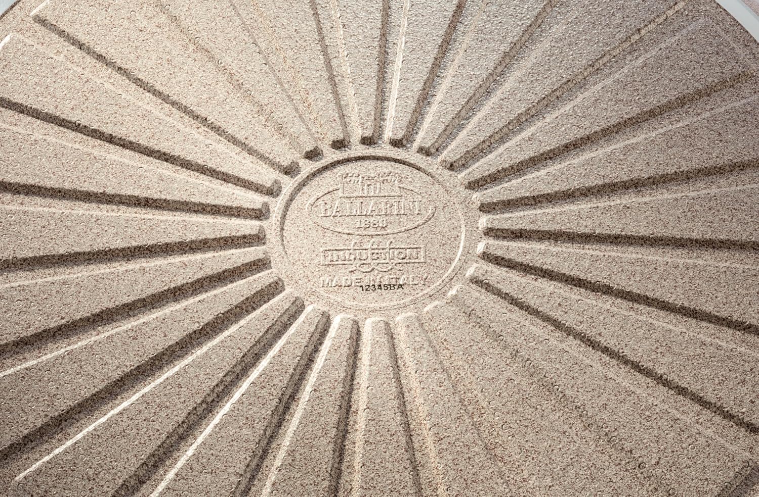 BALLARINI 1027800 Ledro Grill Pan 28 cm, Aluminium, Beige